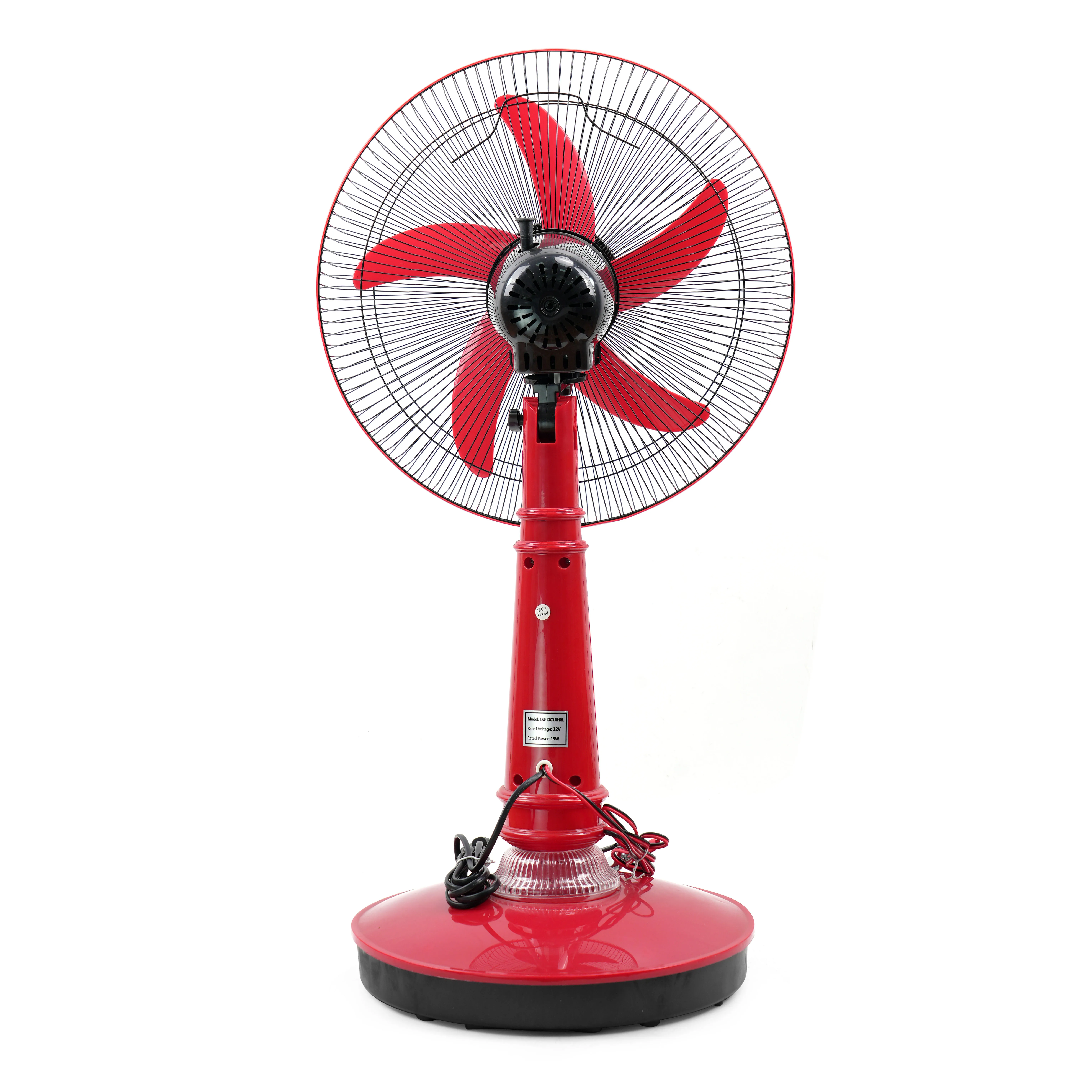 Hot selling AC/DC desk fan 16/18  inch air cooling  portable desk fan with battery clip and AC power cord