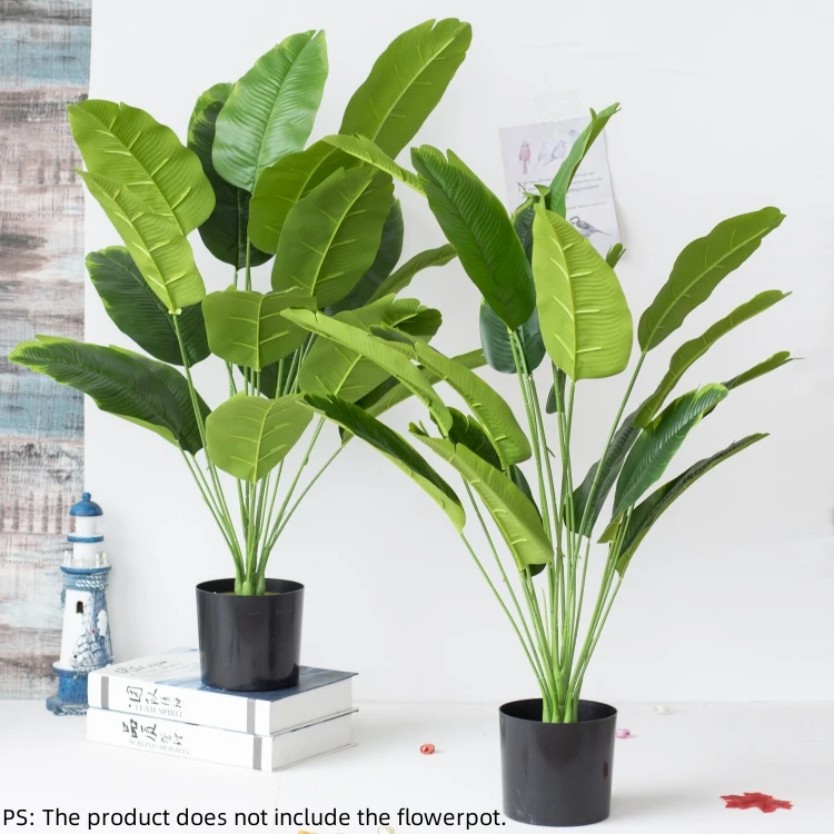 LORENDA YBJY01 Cheap Branch Without Pot New Artificial Plants Traveler Plastic Banana Tree Palm