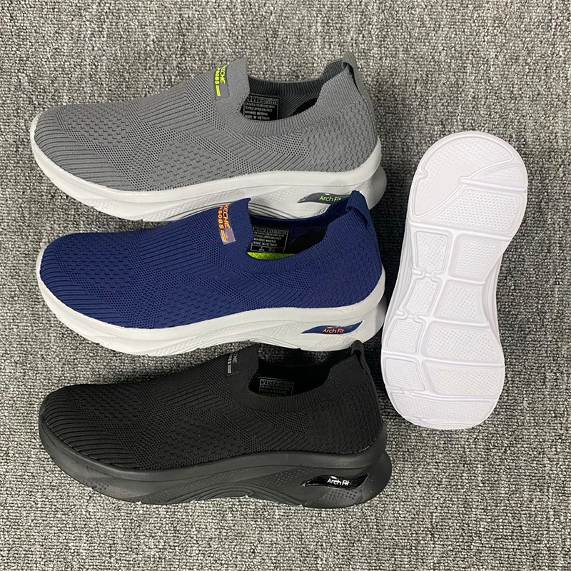 Men Casual Shoes Lightweight Comfortable Breathable Flats Loafers Casual Man Shoes Mesh Man Fashion Sneakers