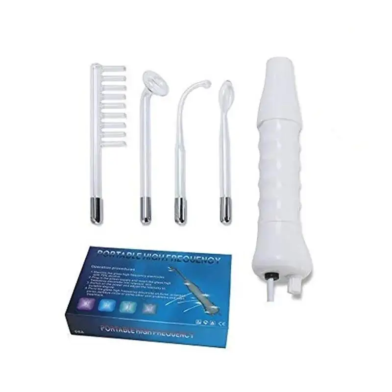 Handheld Acne Treatment Facial Lift Skin Tightening 4 in 1 High Frequency Skin Therapy Machine Skin Therapy Wand