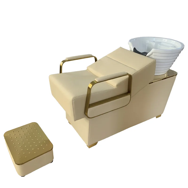 Factory Price beauty Salon Furniture Hair Salon barber shop Shampoo Bowl Black Backwash Shampoo Chair