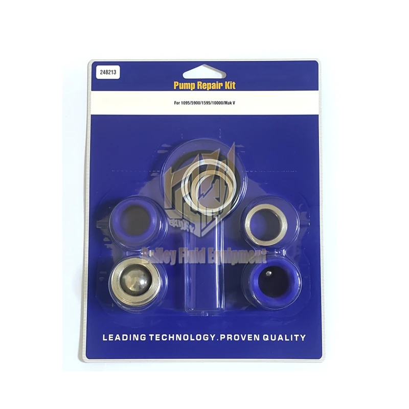Source factory high pressure airless spraying machine pump parts repair kit 248213 for Grac 5900 pump 277070