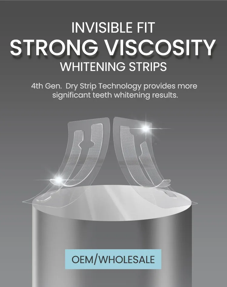 Design Style Box OEM Customize Teeth Whitening Kit PAP/HP Strips 10 Mins Timer Blue LED Light Kit For Home