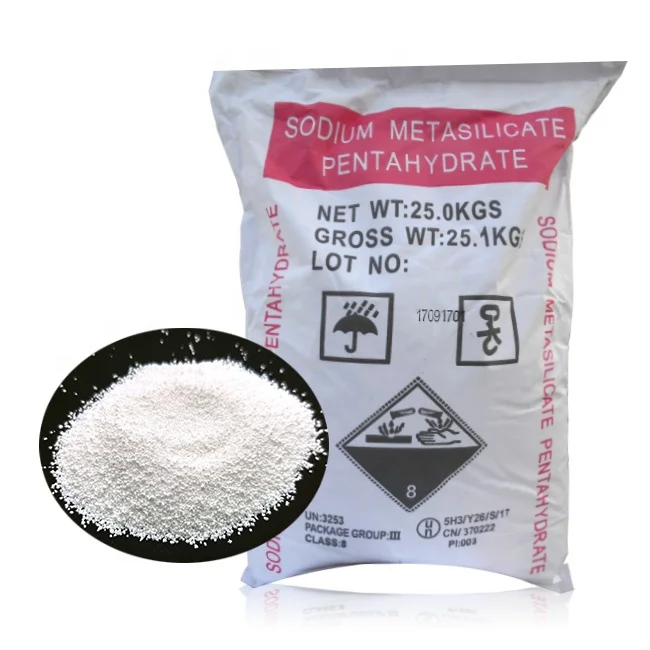 Industrial Grade Sodium Metasilicate 5H2O Detergent 6834-92-0 10213-79-3 Penta Anhydrous Sodium Metasilicate