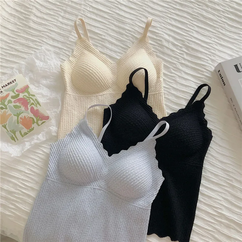 Hot Selling Lace Long Beautiful Back No Trace No Steel Ring One Piece Underwear Ladies Sleeping Sports Comfortable Vest Bra