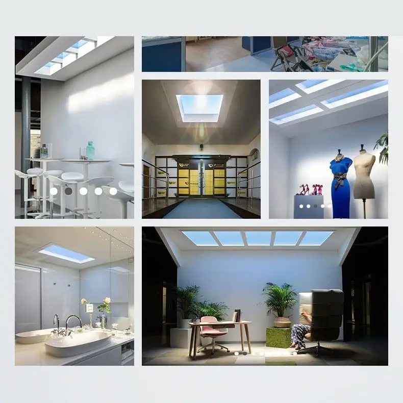 Blue Sky Ceiling Led Panel Lamp Sky Light Zigbee Smart Home Blue Smart Home Artificial Led Skylight