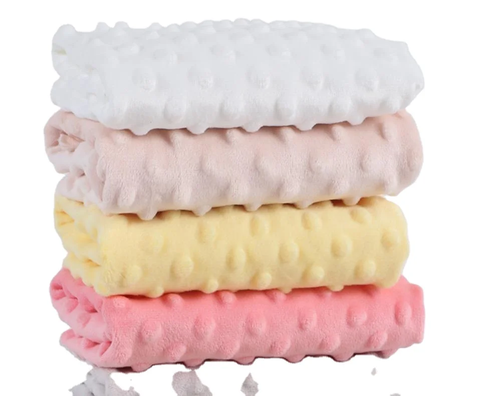 100% Polyester Super Soft Mink  Fabric   with  bubble