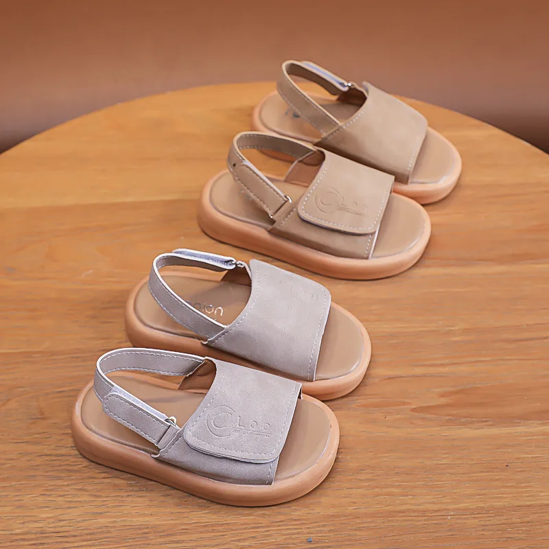 2024 New Arrival Summer Kids Beach Shoes Soft Sole Casual Boy Girl Flat Sandals