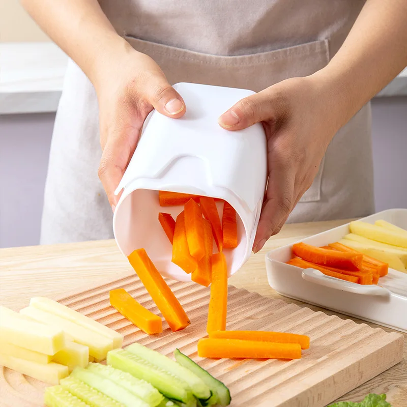 Plastic Manual Fries Vegetable Cube French Fry Cutter Onion Potato Cutter Professional Vegetable Chopper Slicer