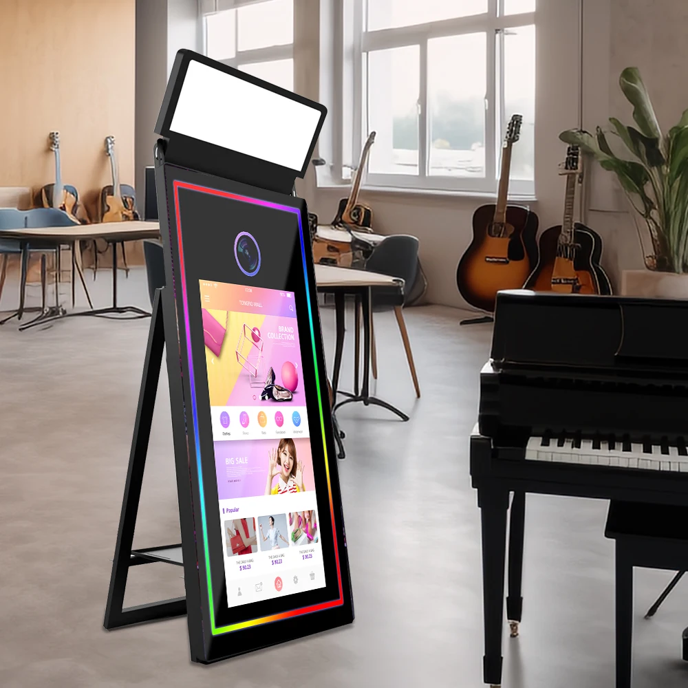 magazine photo booth miroir printer machine ipad