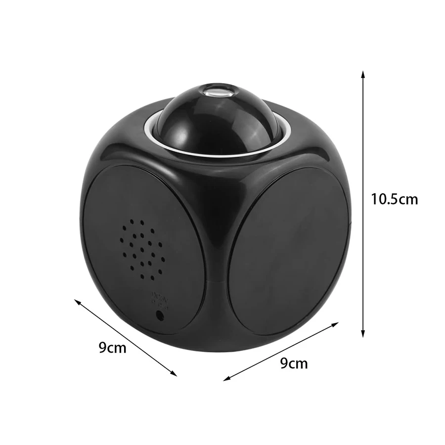 KH-CL012 OEM маленький мини-кубик цифровое Время разговора настенный потолочный светодиодный светильник проекционный будильник со светодиодной