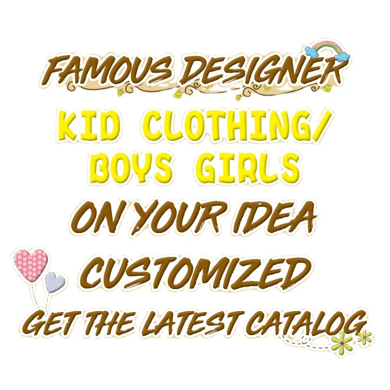 High quality branded designer clothes famous brands kids girls designers clothes