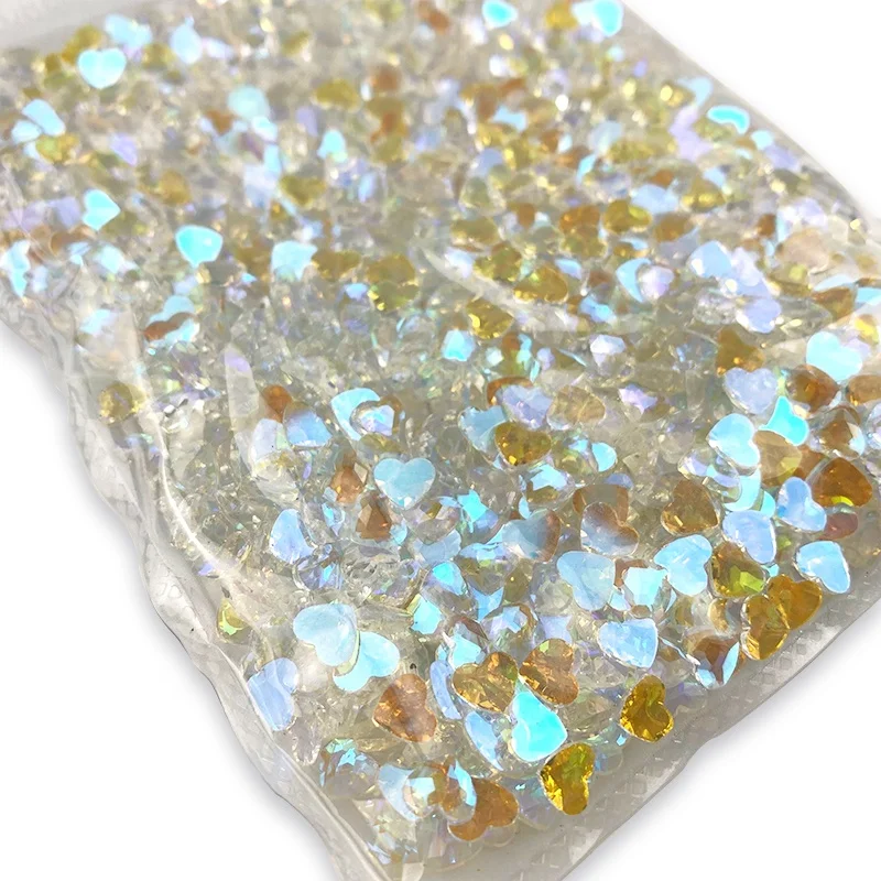 1440pcs Flat back Mix Crystal Stones Shiny Nail Glass Diamond 3D Nail Art Aurora Rhinestones
