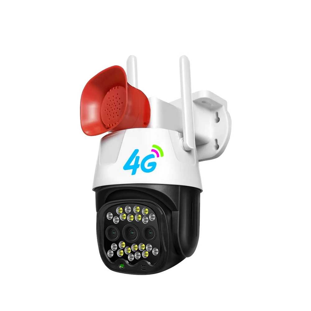 V380 Pro Siren Surveillance Camera 4g Security Camera Cctv Sim Card Wireless Security 4g Ptz Camera