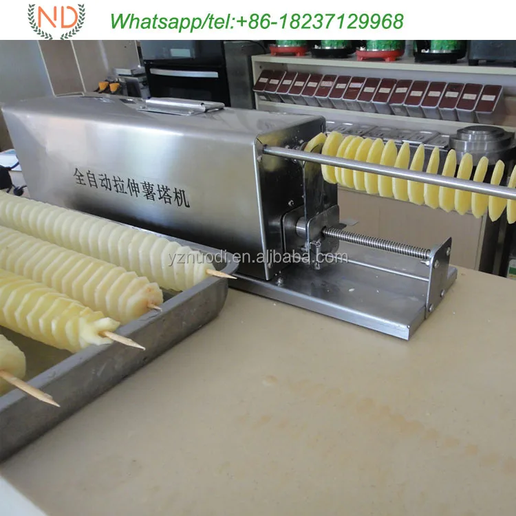 electric spiral potato cutter sweet potato slicer tornado spiral potato slicing machine