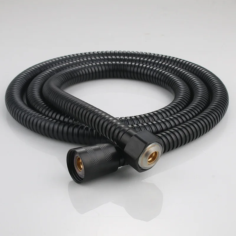 OEM ODM length material spring hose bidet flexible hose stainless for water heater shower hose black