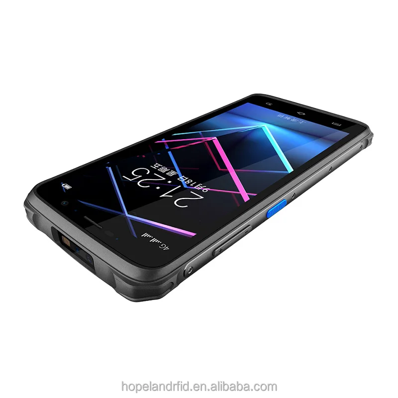 Hopeland portable rfid reader 4G WIFI Type-C super-fast charging barcode scanner short range IP67 RFID nfc pda reader