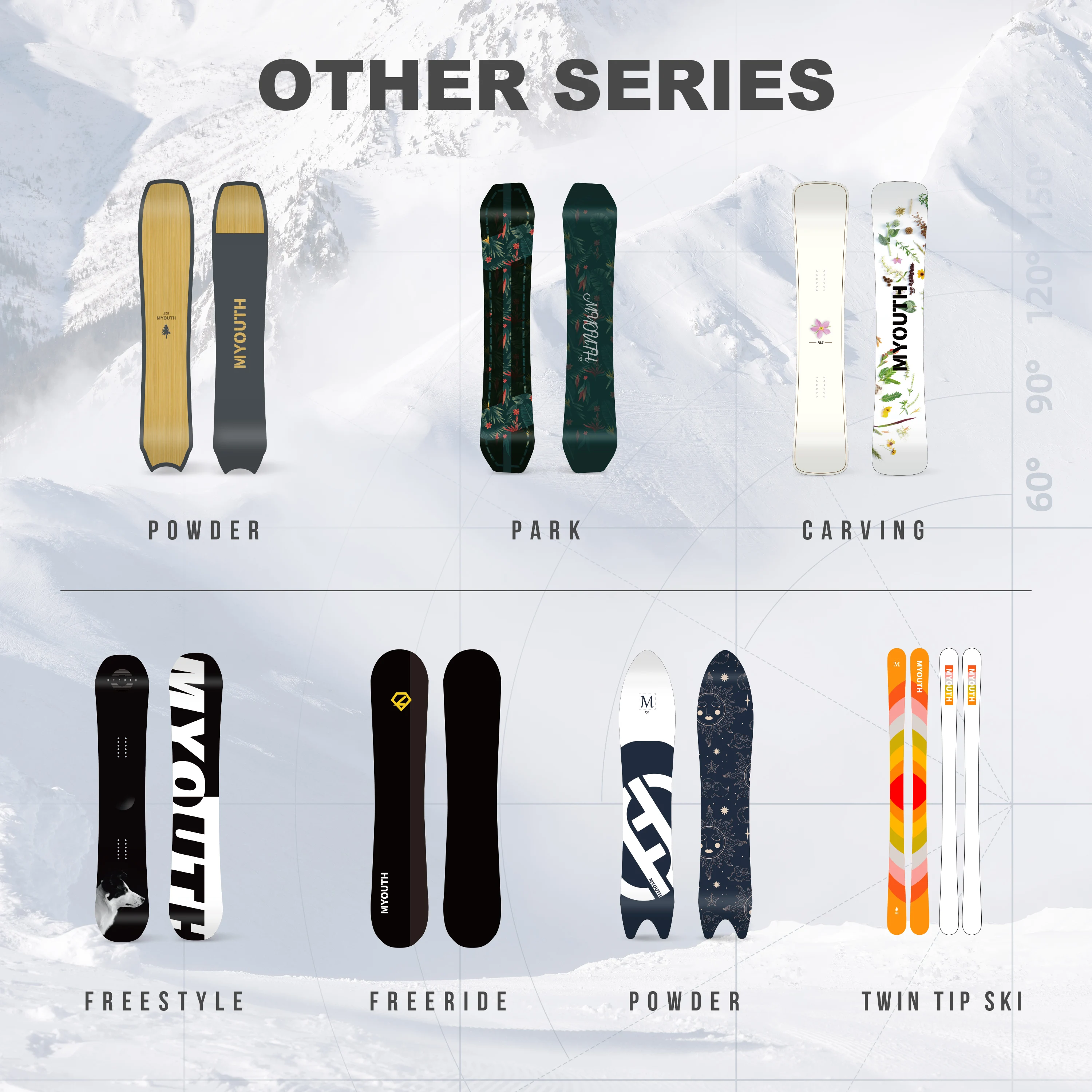 Мужской 163 см сноуборд направленный All Mountain Freeride сноуборд