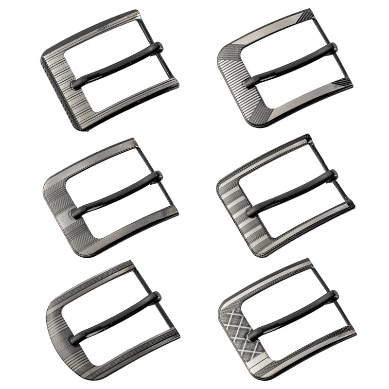 YIXI PIN-C 40mm western durable jeans belt decoration Black laser vintage free design custom logo wholesale pin belt buckles