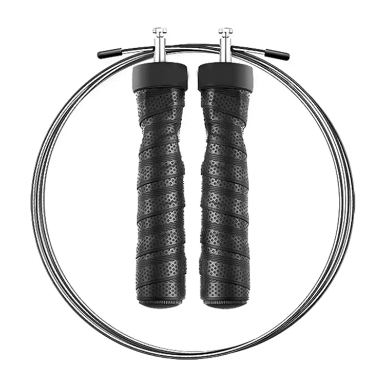 Wholesale Professional Gym Equipment Adjustable Fitness Skipping Leather Speed Jump Rope with Bag