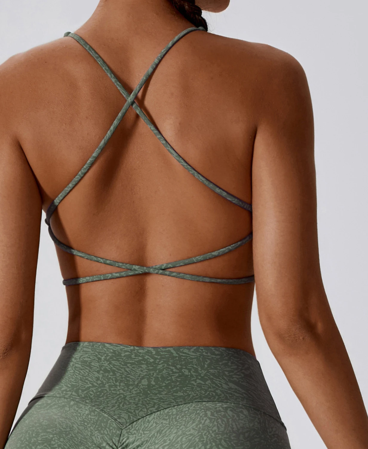 Cross Back Straps Sports Yoga Bra Top Fitness Sports Wear Women Sports Yoga Bra