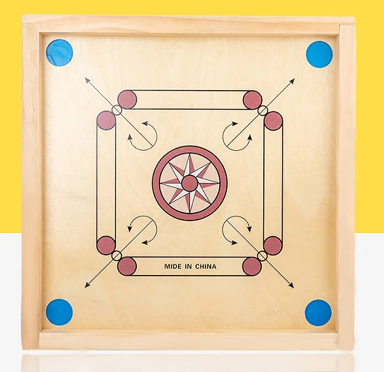 Деревянная Классическая настольная игра Carrom для детей друзей и семьи