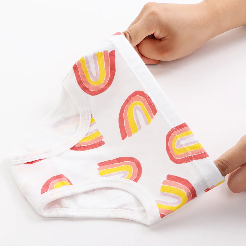 Wholesale Fancy Panties For Little Children Girls Breathable Combed Cotton Kids Underwear