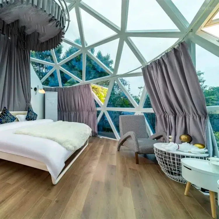 outdoor Glass Polycarbonate Dome House Glamping For Winter China Designs Bubble Dome Room