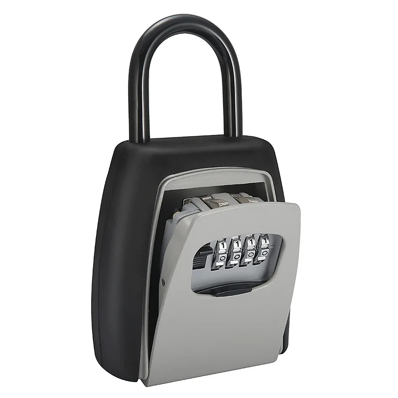 4 digital combination lock box key storage box outdoor hanging type password key safe lock box