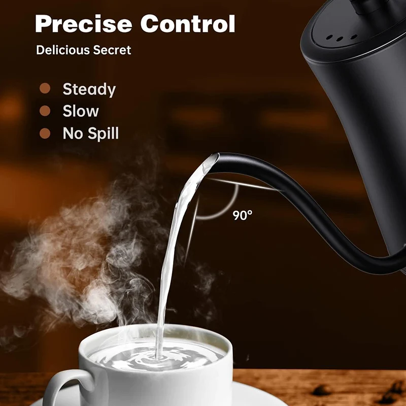 Goose Neck Stainless Steel Kettle Digital Smart  Coffee Tea Temperature Control Gooseneck Electric Kettle for boiling water