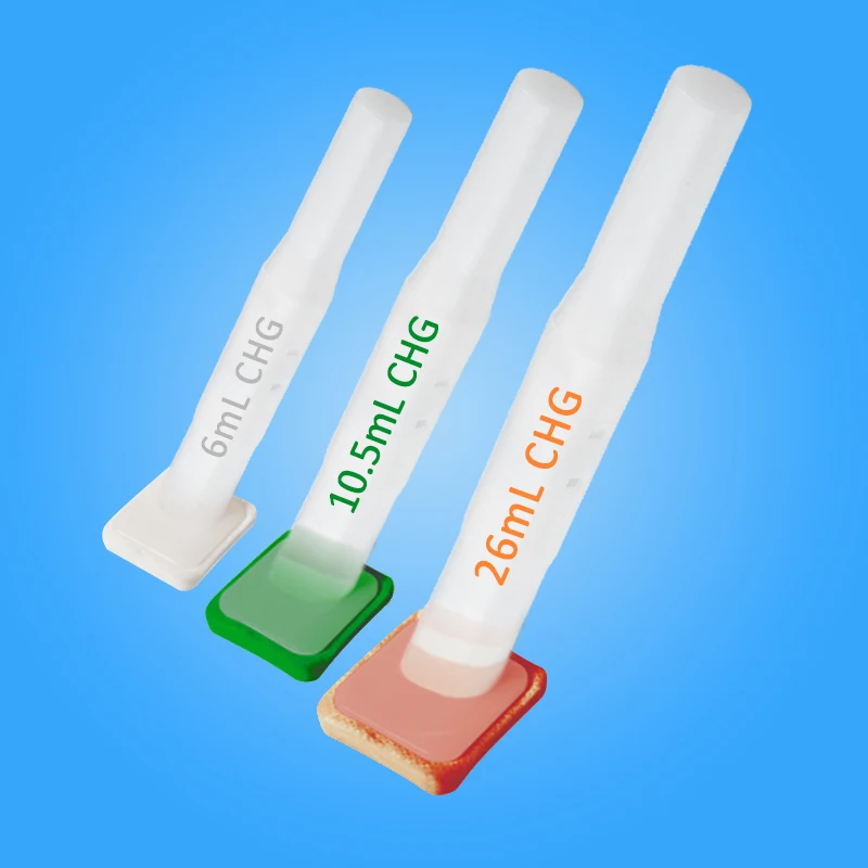 
Disposable Surgical Skin disinfection Foam Swab Stick IPA CHG Chlorhexidine Gluconate Alcohol filled Skin Prep Swab Applicator 