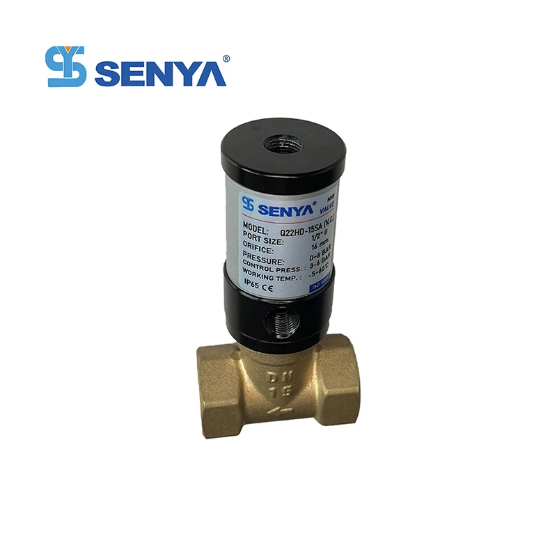 Q22HD Series Two Position Two Way Pneumatic Piston Air Control Solenoid Valves Fluid Air Control Pneumatic Valve