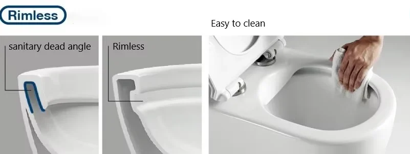 Chinese Toilet Wasdown Ceramic WC Toilet Modern Design One Piece Sanitary Ware Toilet