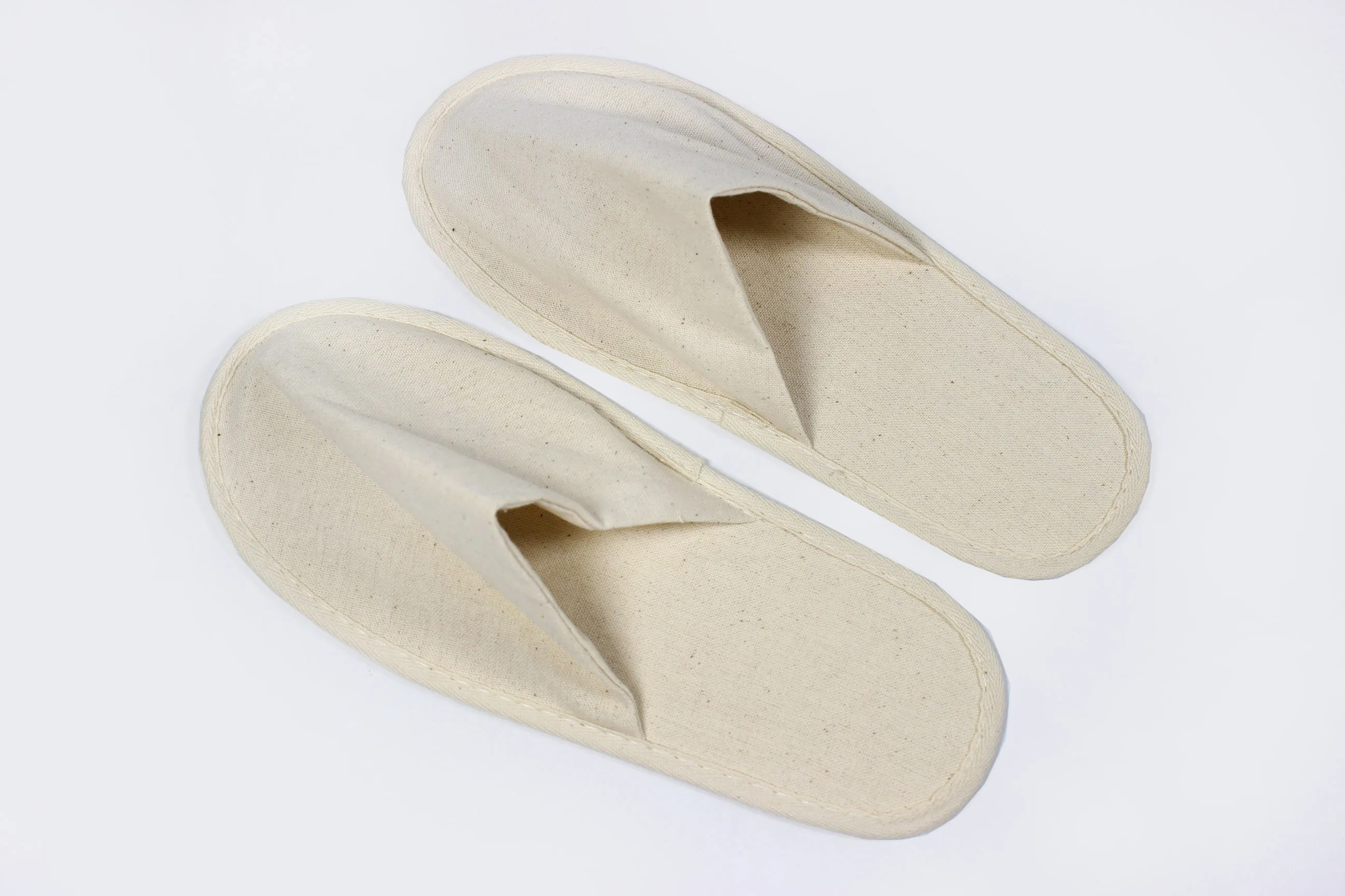 Hotel Slippers 100% ECO Slippers Closed Toe Disposable Slippers No Eva No Sponge No Polyester No Plastic No Glue