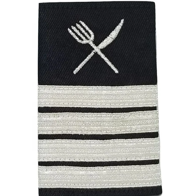 Shoulder Boards Epaulets Silver Knife And Fork Four Bars Pure Wool Cotton Shoulder Boards Military Uniform Shirt Shoulder Board