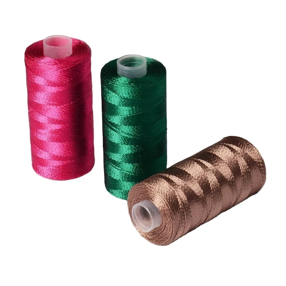 300D/2 Small Package 100% Viscose Rayon Embroidery Thread Kit 25G