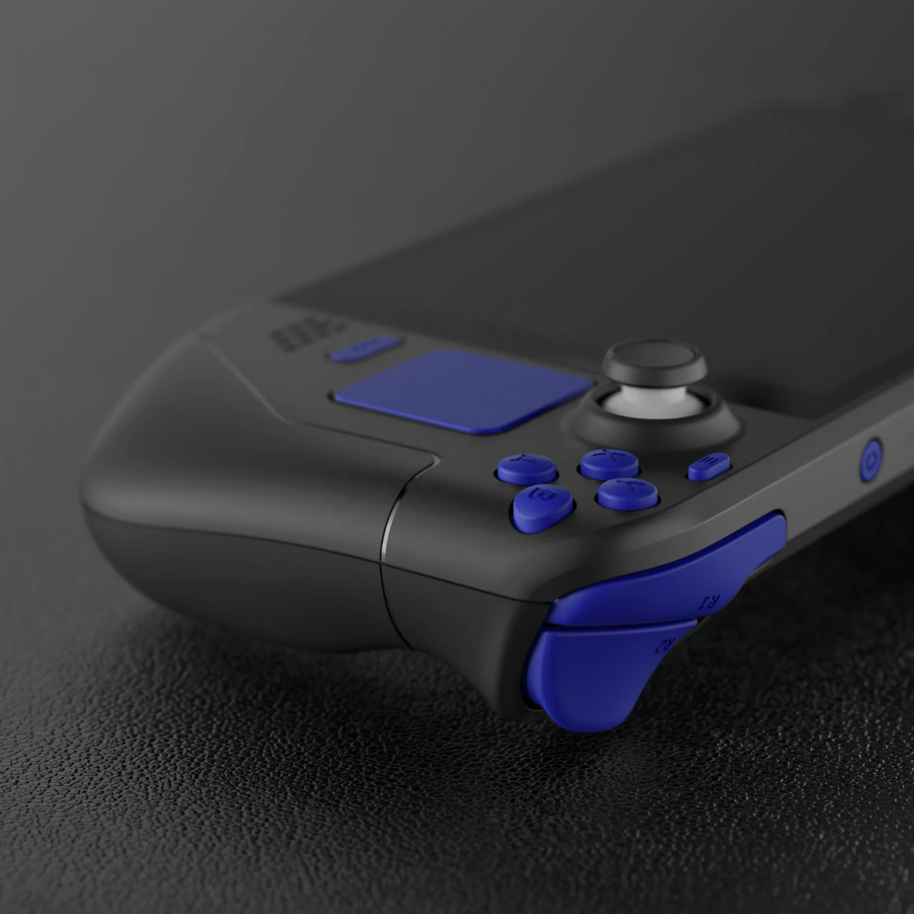eXtremeRate Blue Action Dpad Bumper Trigger Keys Full Replacement Steam Buttons For Steam Deck Console