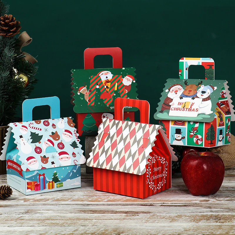 Custom High quality Wholesale disposable Christmas Cardboard Paper Gift Packaging  Box for candy Christmas small gift box