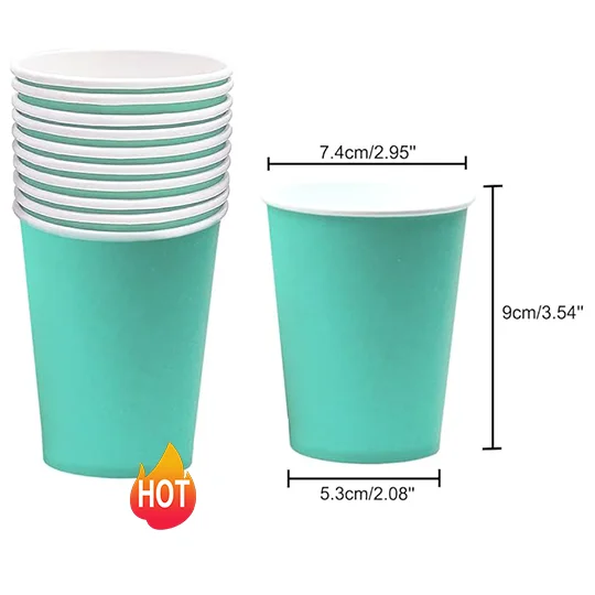 Color Paper Cups For DIY Wedding Party  and  Beverage Cup for Coffee Tea Water