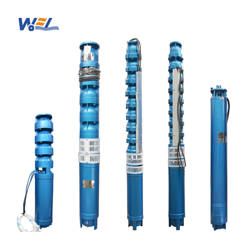 Pencil multistage Borehole deep suction water pump bullet type submersible pump for deep well