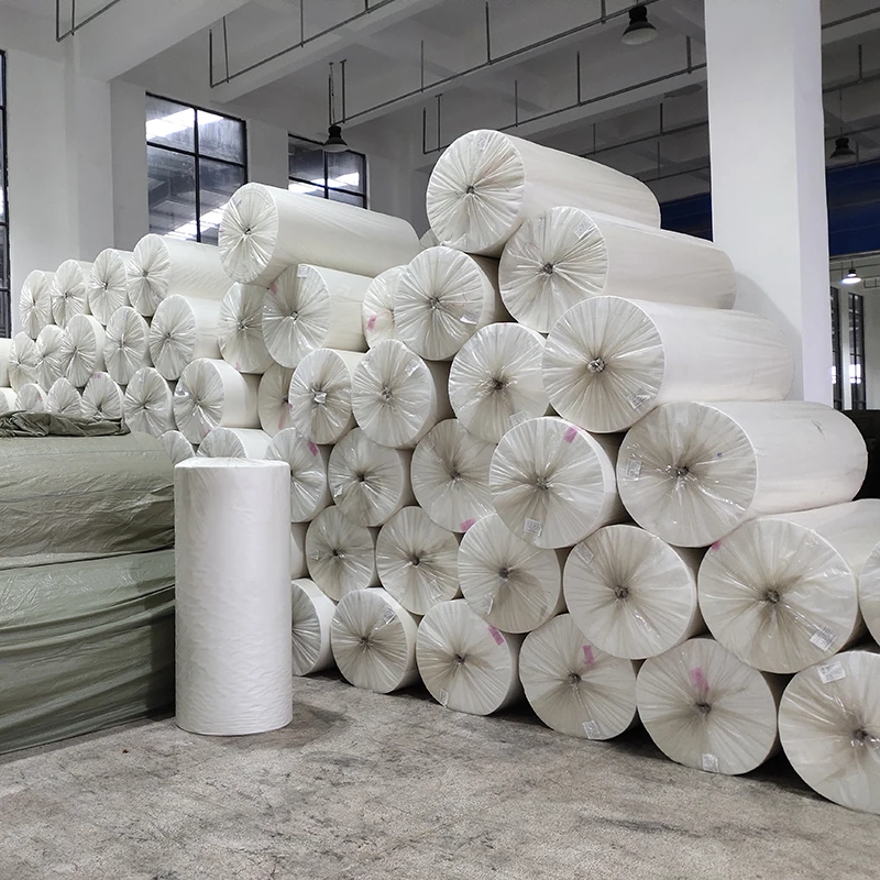
sample spunlace nonwoven fabric rolls for disposable bath towel raw material 