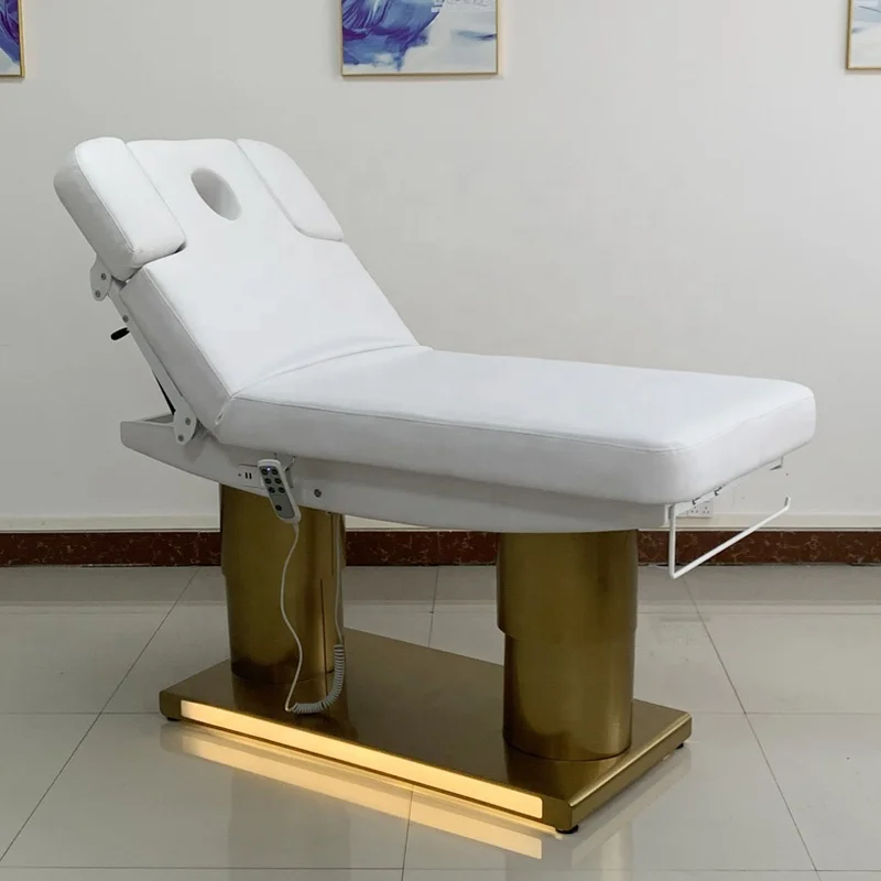 beauty spa gold facial tattoo bed massage couch table treatment chair beds thermal electric adjustable massage tables