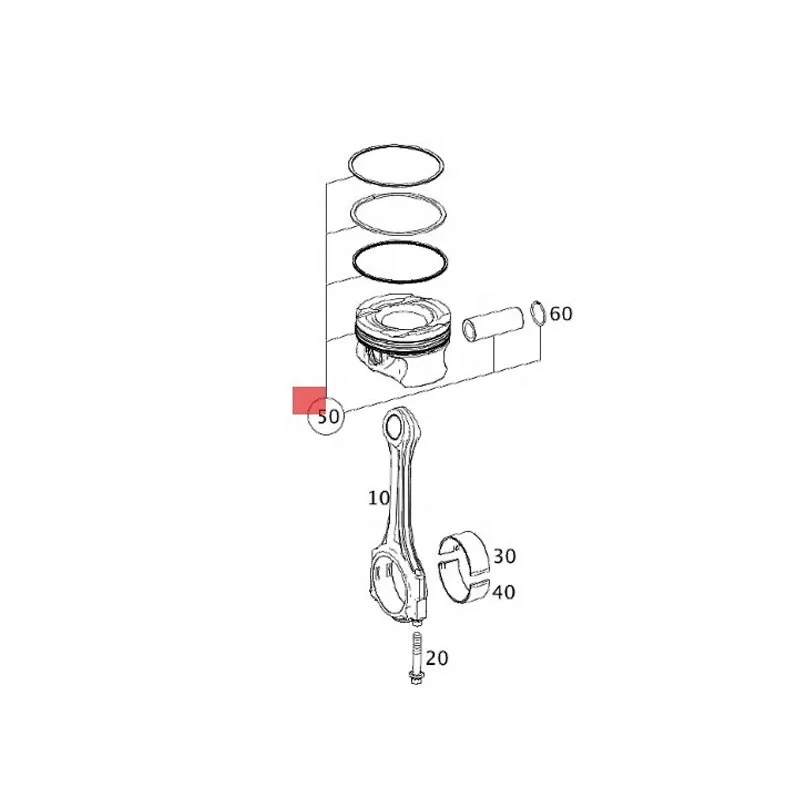 2740371401 2740301617 2740300900 Car Parts Pistons and Rings 83mm STD For Mercedes-Benz C250 C300 W205 2.0T M274.920