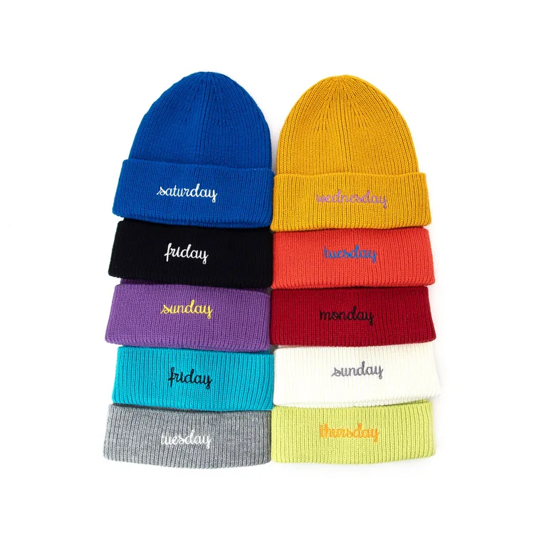 Высококачественные спортивные элитные вязаные шапки бини с фирменной торговой маркой