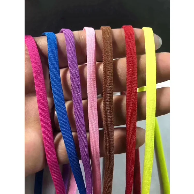 В наличии 3 мм/4 мм/5 мм цветная круглая эластичная лента для ушей материал для маски для лица