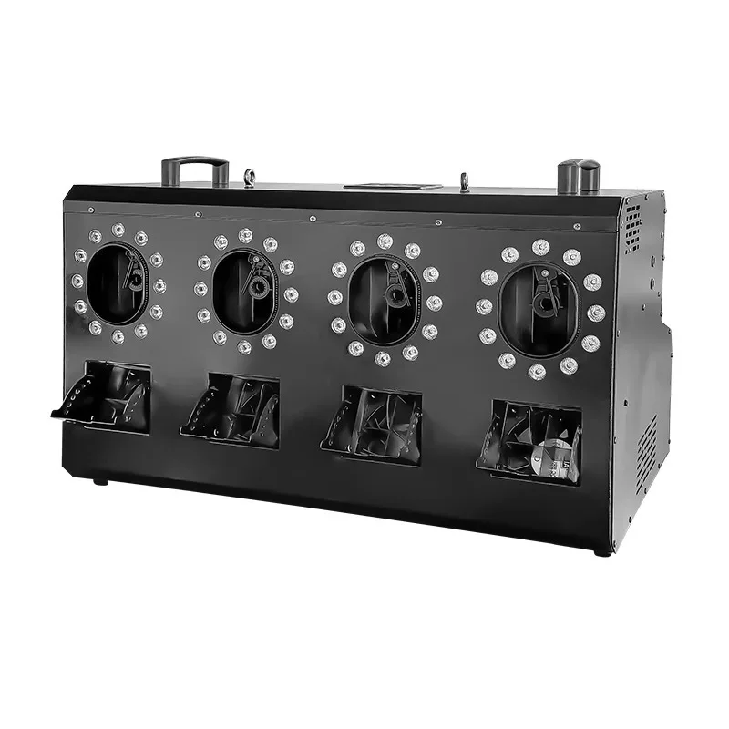 3000W LED Four Hole Smoke Bubble Machine DMX Stage Smoke Bubble Machine For Performances Wedding