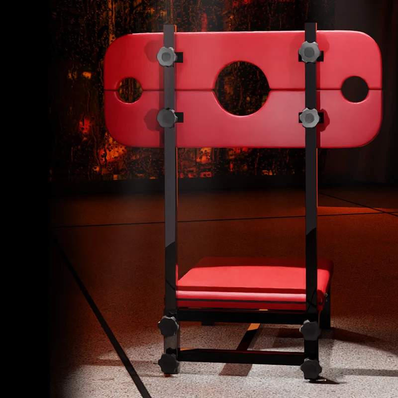 Hot Erotic Stool Restraint kneeling modulated play BDSM props handcuffs bondage conditioning sex toys SM Furniture spank chair