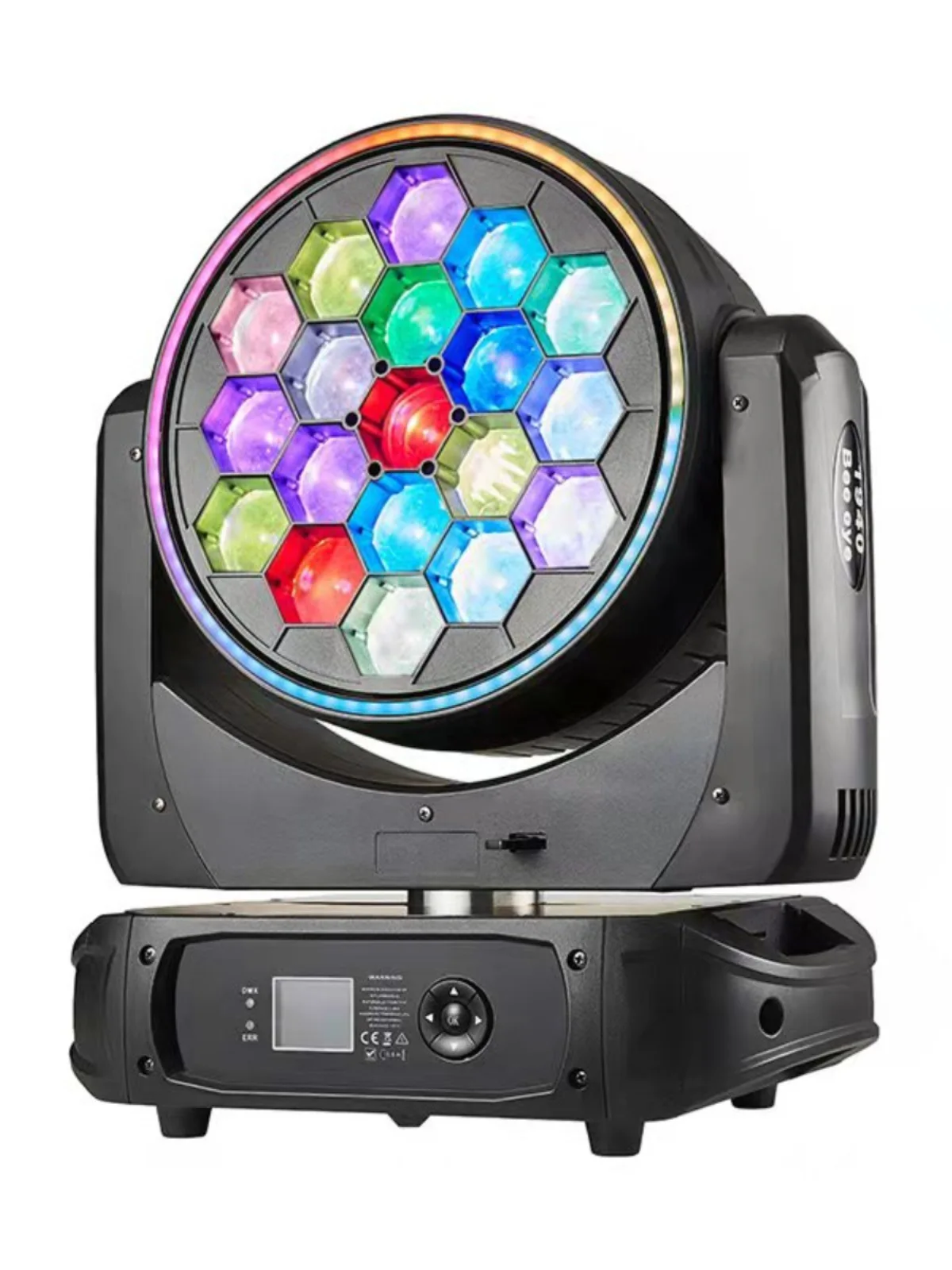 High Powerful Brightness 19pcs 40W RGBW 4in1 Big Bee Eyes Moving Led Zoom Wash Moving Head Light For Event