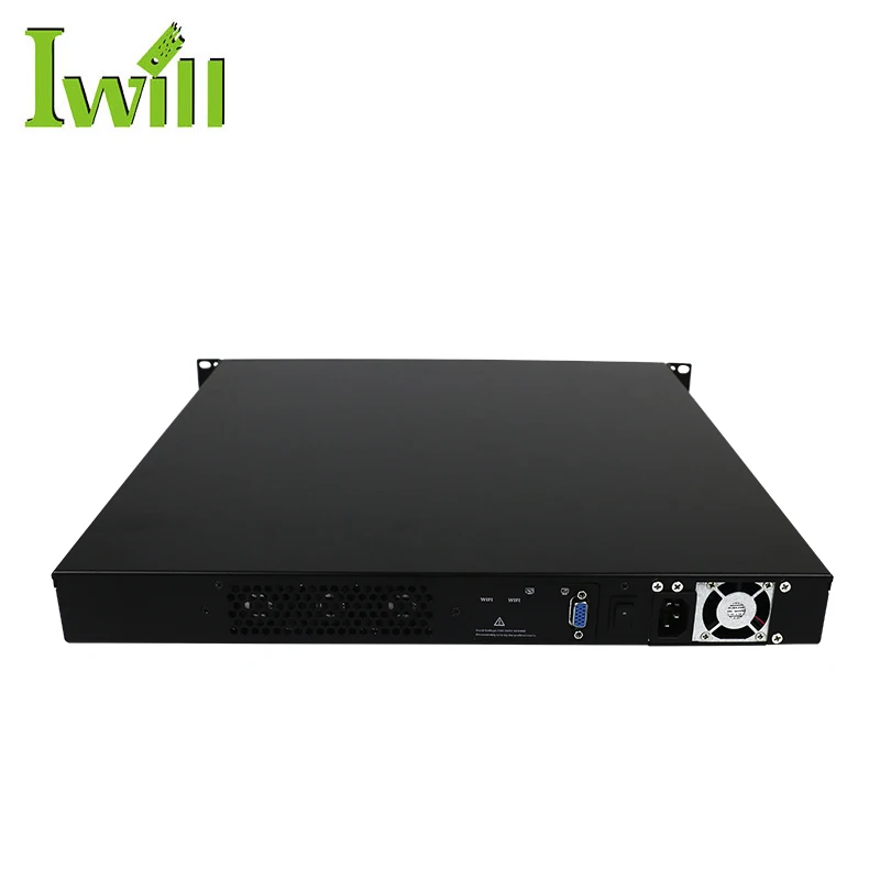 Core 6th i3-6100 i5-6200 i7-7500 CPU 1U Server Rack Mounting 8*i211-AT LAN Firewall Server Support Pfsense AES-NI