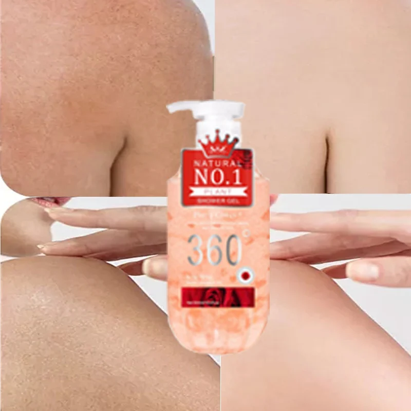 Best Private Label 500ml Natural Organic Body Wash Skin Whitening Exfoliating Milk Perfume Shower Gel